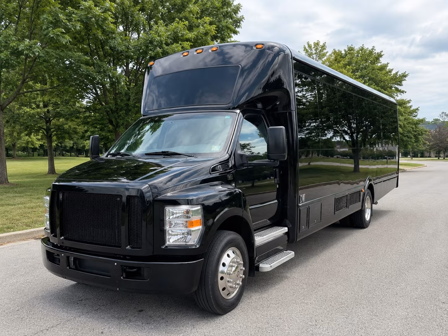 can i book a one way a round trip or a multi day package for a bus rental in fontana