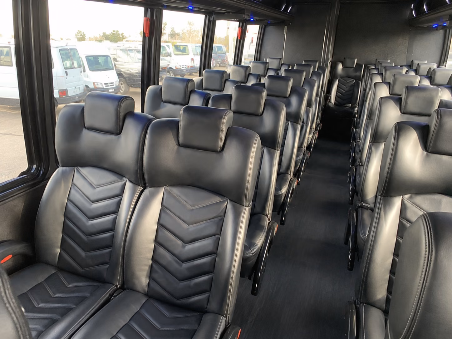 fontana 15 passenger minibus inside