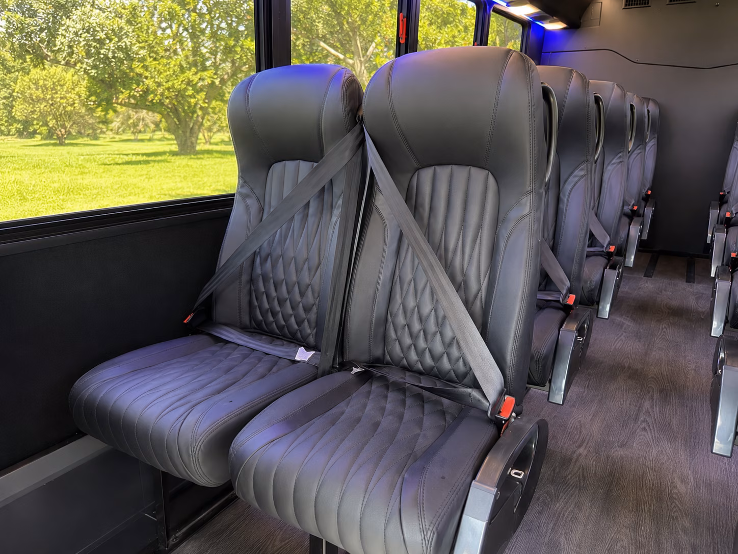 fontana 20 passenger minibus inside