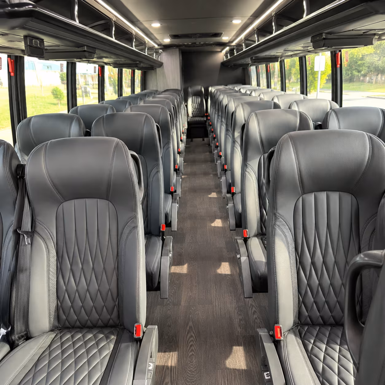 fontana 25 passenger minibus inside