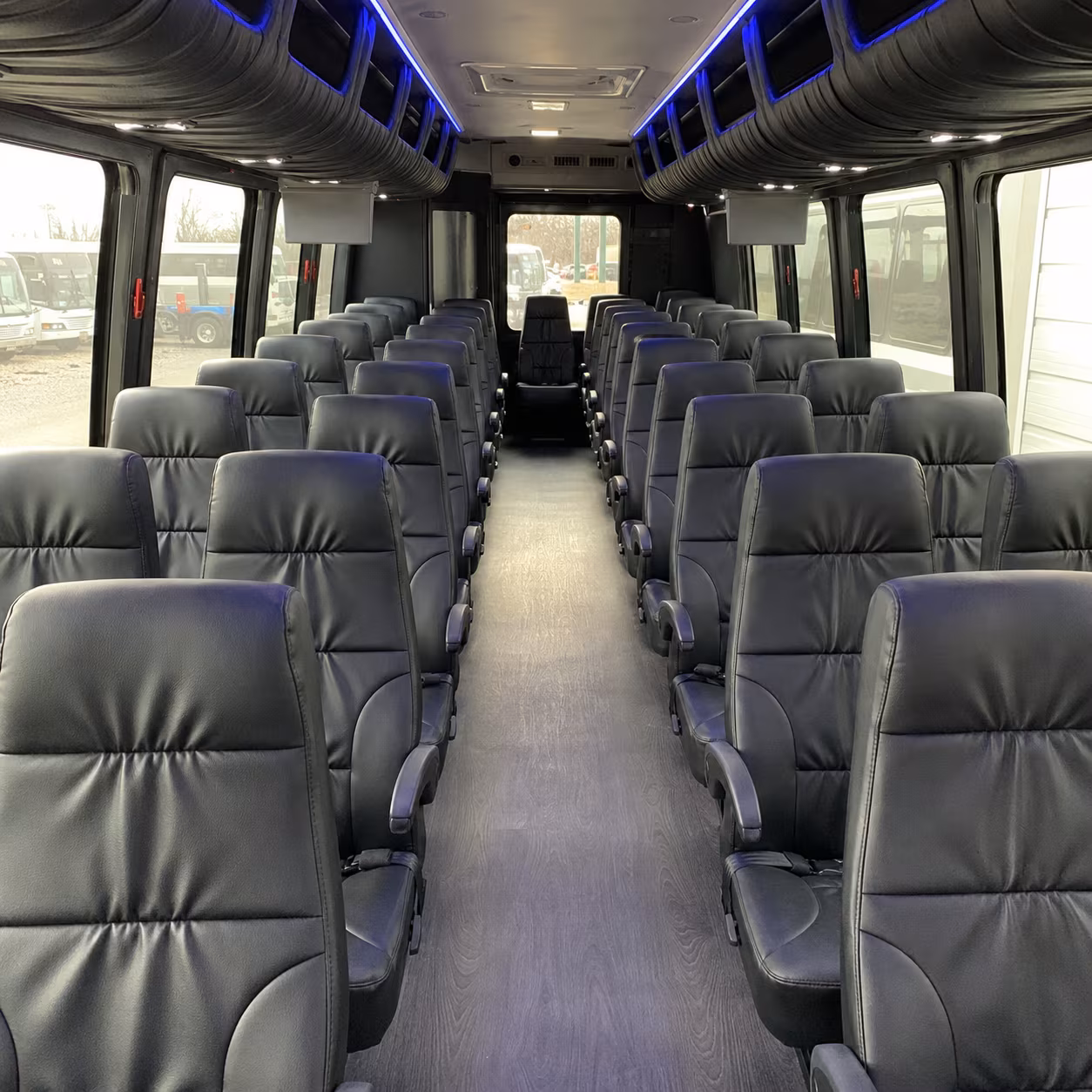 fontana 25 passenger minibus interior