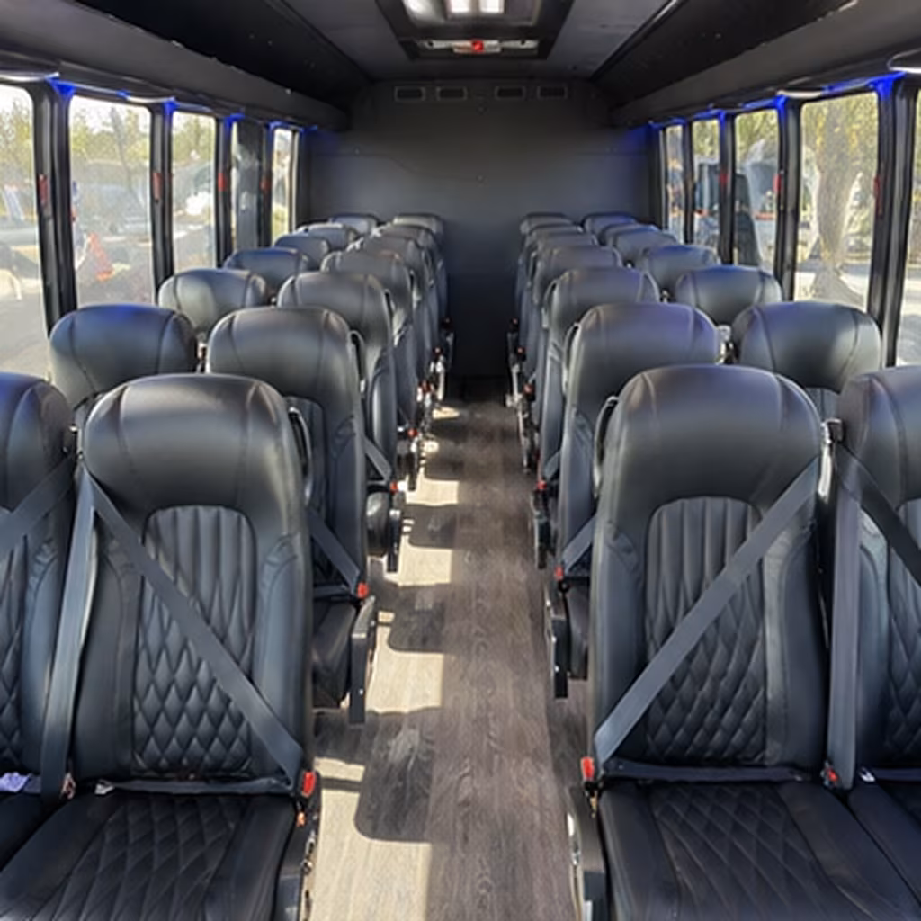 fontana 30 passenger minibus inside