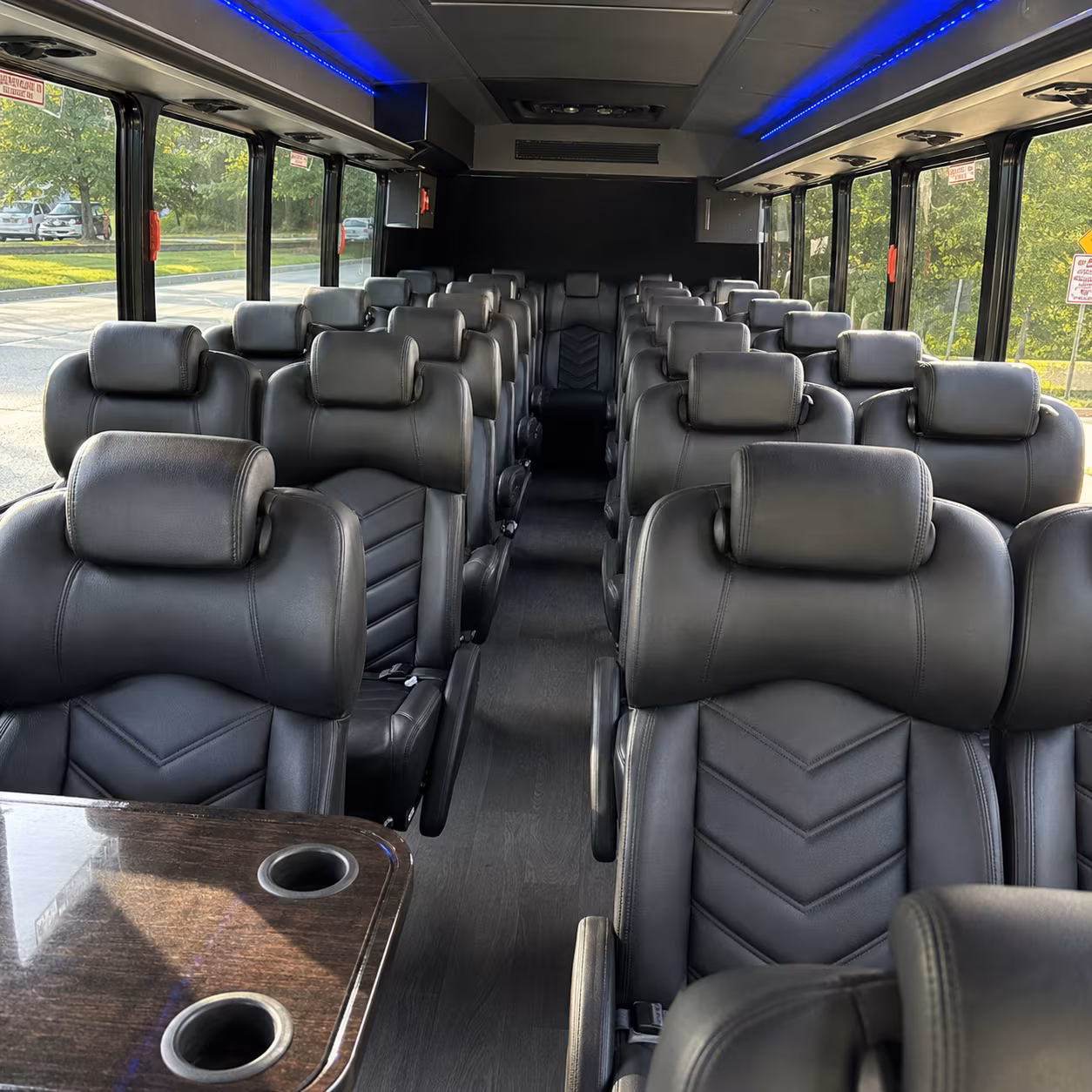fontana 30 passenger minibus interior