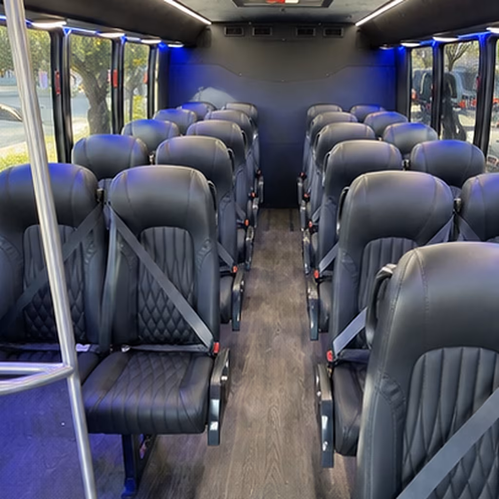 fontana 35 passenger minibus inside