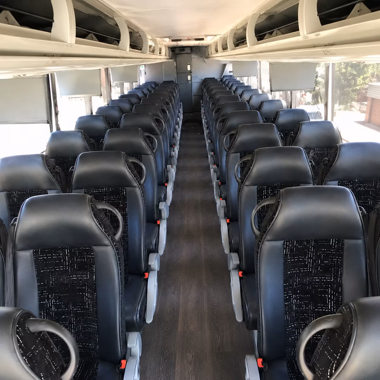 fontana 56 passenger charter bus interior