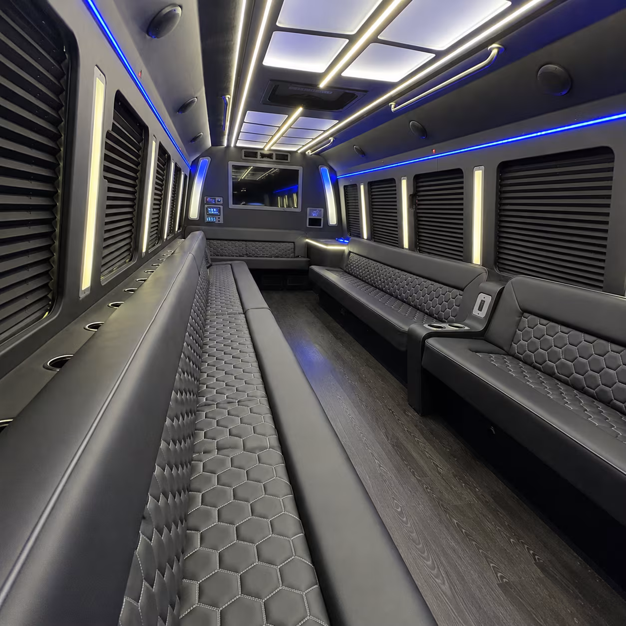 fontana party bus interior