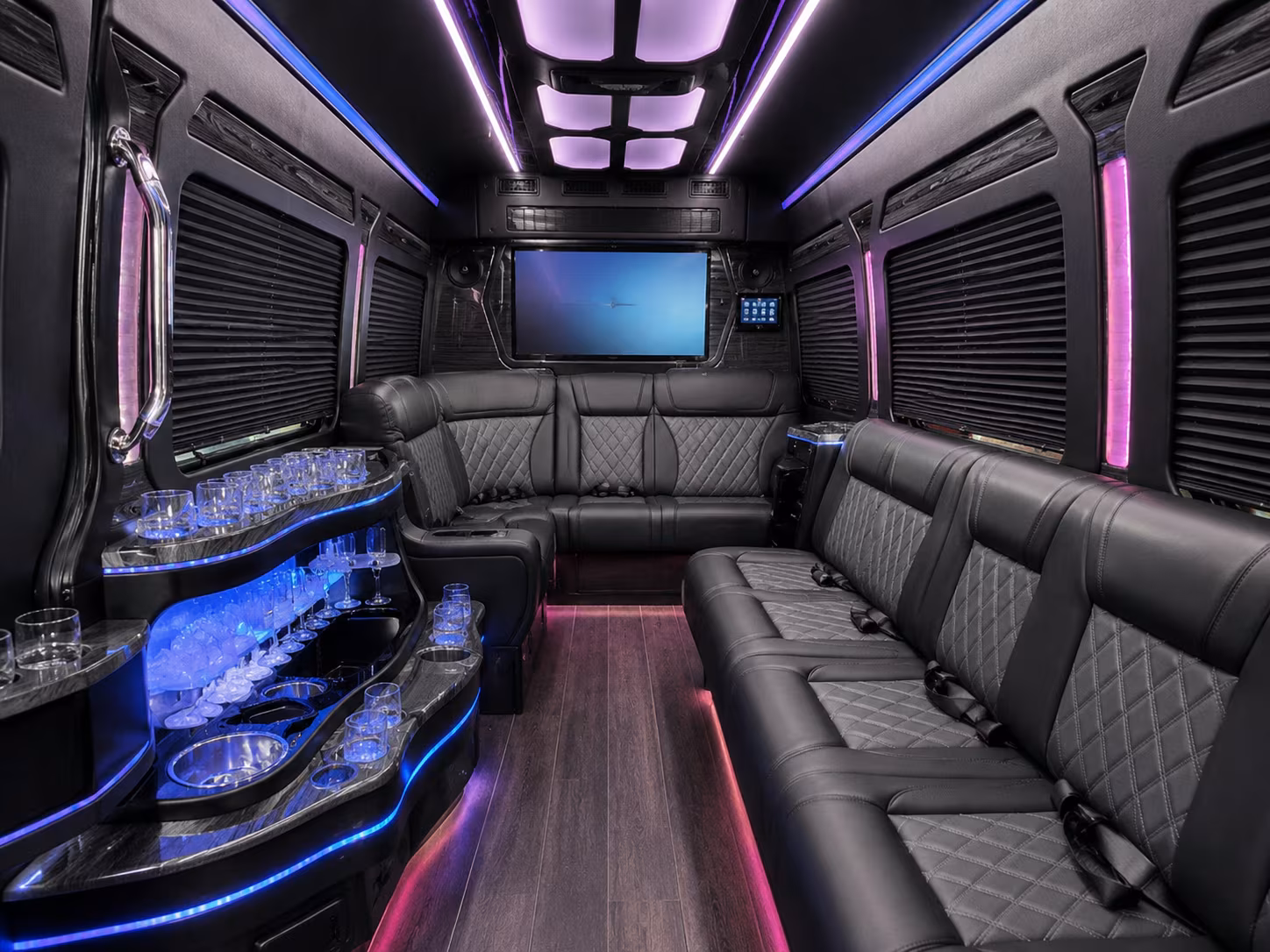 fontana sprinter limousine inside